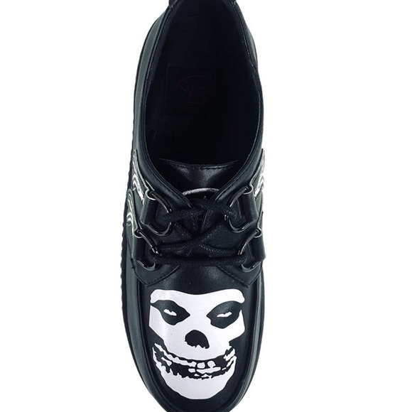 Strange Cvlt Super Creep Misfits Skull Creepers Unisex 8 Women - Picture 2 of 3